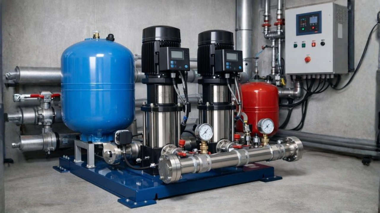 hydro-pneumatic booster pump