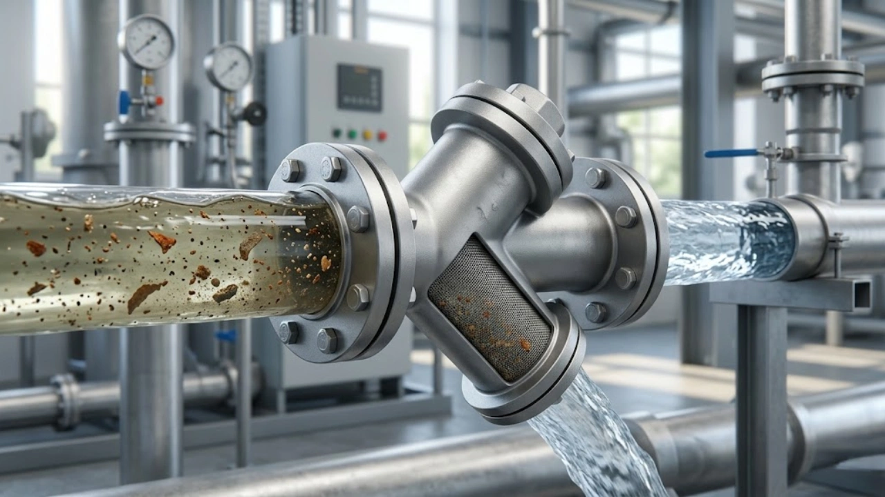 Y-type strainer valve